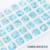 Diamante para Nail Art Dongzhou Autêntico 10mm Quadrado Gordo Fundo Pontiagudo Diamante para Joias DIY Acessórios Diamante de Vidro Colorido Revestido Brilhante Lote