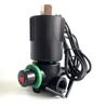 Com interruptor manual com suporte 3 vias normalmente fechada / normalmente aberta válvula solenóide de irrigação bobina fio preto 390-3-24 VDC
