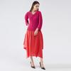 Thirteen Lines Nueva Moda Femenina Gama Alta Miyake 2026 Primavera Nuevo Estilo Coreano Plisado Talla Extra Vestido de Mujer Ropa Versátil