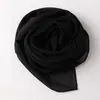 Lenço Quadrado de Chiffon com Pérolas Feito Sob Medida Lenço Longo Faixa de Cabeça Pode ser Salpicado com Unha de Broca de Ouro Carimbo de Miçangas Broca Amassado Renda Embossada