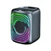 Novo Alto-falante Bluetooth para Cano de Arma D509 Portátil Sem Fio Áudio Portátil Subwoofer Alto-falante com Luz LED para Exterior Fábrica