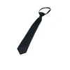 Corbata Estilo Preppy para Mujer Camisa JK Estudiante Perezoso Sin Cremallera Accesorios Negros Corbata de Nudo Manual para Hombre Profesional de Negocios