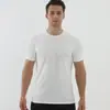 Camiseta Crazy Muscle Slim Fit Gola Redonda Manga Curta, Camiseta de Base Listrada, Top Masculino Justo da Moda de Secagem Rápida