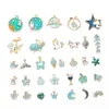 Conjunto de Pingentes de Liga Metálica com Gotejamento de Óleo Pacote de Material DIY Feito à Mão Acessórios para Joias Brincos Colar Pulseira