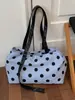 Bolsa Grande de Bolinhas para Mulheres 2026 Novo Estilo de Alta Qualidade Exquisita Bolsa de Ombro para o Dia a Dia Bolsa Tote para Passeio de Verão