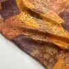 Tela brocada impresa vintage geométrica de rayón brillante para vestidos de mujer, bolsos, bufandas y telas florales hechas a mano, con patrones personalizables
