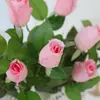 Simulación avanzada de tacto hidratante rosa flor artificial para interior y exterior arreglo floral flor de mano para boda flor decorativa flor al por mayor