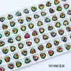 Cristales Dongzhou Triangulares 7mm Coloridos con Base Puntiaguda para Uñas Rhinestones Pequeña Cabeza de Tigre Forma Triangular Rhinestones Accesorios para Uñas DIY