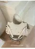 Bolsa de ombro transversal casual versátil coreana para mulheres, nova bolsa tote retrô da moda, bolsa de ombro e transversal de grande capacidade