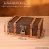 Caja de almacenamiento de madera vintage estilo europeo personalizada con cerradura, caja de almacenamiento de escritorio para documentos, caja de utilería para filmación de cine y televisión, caja decorativa