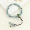 Pulseiras Cerâmicas Retrô, Pulseiras Trançadas Simples e Versáteis para Casais, Sensação de Luxo Leve e Alto Padrão, Atacado para Barracas de Mercado e Transmissões Ao Vivo