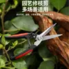 Tijeras de podar de resorte de acero inoxidable con mango, tijeras de jardín, herramienta para recortar flores de plantas en maceta, tijeras de podar para jardinería en casa