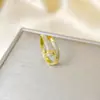 Anillo Ladrillo de Diseño Nicho de Alta Gama Lujo Accesible para Mujer Moda Europea y Americana Creativo Zirconia Chapado en Oro Anillo Abierto Ajustable