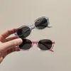 Gafas de Sol para Niños, Lujo Ligero, Gris Transparente, Ovaladas, Retro, Elegantes, Estilo Callejero, de Moda, Celebridad de Internet, Gafas de Sol Polarizadas Anti-UV