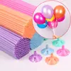 Soporte de Palo para Globo Macaron Palo de Mano Soporte Poste Columna Accesorios para Globos Palo de Arrastre Hebilla de Palo Bandeja de Soporte