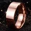 Anillo de acero inoxidable para mujer, versátil, resistente a la decoloración, anillo liso para niñas, muy fino, anillo de acero de titanio de 18 quilates, joyería, joyería al por mayor