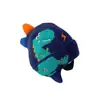 Sombrero Infantil de Dibujos Animados Sombrero de Lana Tejido Otoño e Invierno con Forro Polar Grueso Lindo Dinosaurio Sombrero Cálido Sombrero de Protección para las Orejas de Niño