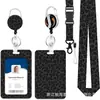 Cordón con Hebilla Retráctil de Nuevo Estampado de Leopardo para Control de Acceso, Tarjeta de Comida, Tarjeta de Empleado, Insignia, Portatarjetas