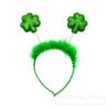 Diadema de Lazo para Festival Irlandés Transfronterizo St. Diadema de Sombrero Verde del Día de San Patricio Collar de Trébol