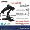 Pistola de escaneamento com fio de código de barras vermelho unidimensional Agile 6709C pistola de escaneamento para caixa registradora de supermercado