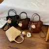 2026 Nova Moda Estilo Coreano Bolsa de Mão Balde Cesta de Legumes Bolsa Design Feminino Simples para o Dia a Dia Ombro Único Transversal
