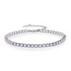 Amazon cross-border venda quente cor diamante pulseira cheia diamante feminino cristal zircão tenista SHEIN.TEMU ao vivo