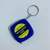 Mini Portátil Pequeño Llavero Cinta Métrica Pequeña Cinta Métrica de 1 Metro para Llevar en Mano Medición de Ropa Cinta Suave Cinta de Acero Pequeña