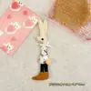 Broche de flor de tul en tela estilo bosque, muñeco de conejo, bolsa, sombrero, bufanda, accesorio para el cabello, accesorio de ropa, decoración