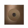 Serie de trefilado de aluminio L77 transfronteriza Interruptor de reinicio de punto marrón Panel de enchufe de Hong Kong británico Oculto estándar británico