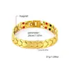 Pulsera de Joyería de Trébol de Cuatro Hojas con Incrustaciones de Diamantes Magnéticos para Mujeres Transfronteriza, Aleación Ecológica de Lujo Ligero, Pulsera Desmontable y Ajustable