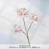 Lirio Araña Artificial de 3 Cabezas, Lirio de Lluvia y Flor Manju Shaw para Decoración de Salón de Bodas, Arreglo Floral, Decoración del Hogar, Flores de Seda