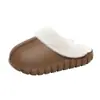 Nuevas Pantuflas de Algodón Transfronterizas 2025 con Terciopelo para Mantener Caliente y Sentir Como si Estuvieras Pisando Mierda, Pantuflas de Casa para Interiores, de Suela Gruesa, Todo Cubierto para Mujeres