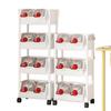 Estantería de almacenamiento móvil para juguetes infantiles, carrito multicapa para el hogar con ruedas, estantería sencilla de suelo.