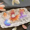 Resina de Cristal de Amapola DIY Pendientes de Pez Dorado Koi Colgante Llavero Paisajismo de Acuario Molde de Silicona para Koi