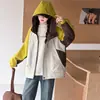 Nueva Cazadora con Capucha Casual de Otoño para Niñas, Chaqueta Holgada para Niñas, Chaqueta Cortavientos para Exteriores, Chaqueta de Moda