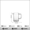 Garbo Vaso medidor de PC plástico acrílico olla medidora 500ml con escala engrosamiento alta temperatura té con leche cocina horneado