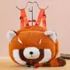 Mochila de Muñeco Mapache Pequeño Bolso Cruzado para Mujer Lindo Dibujo Animado Oso Panda Pequeño Juguete de Peluche Portátil para Niños Bolsa Regalo