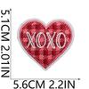 Amor Día de San Valentín Decorativo Bordado Tela Adhesivo Rojo Amor Amor Parche Te Amo Pareja Computadora Bordado Adhesivo