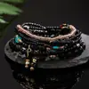 Conjunto de Pulseiras Bohemianas Multicamadas Mais Vendido Transfronteiriço com Oito Peças, Pulseiras Elásticas de Contas de Arroz de 8 Peças, Joias Criativas Amazon