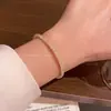 Pulsera Super Brillante con Circonita Microincrustada para Mujer, Pulsera de Cristal de Lujo Ligero de Gama Alta, Nueva Joyería Popular de Venta al por Mayor 2026