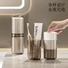 Copo de Lavar para Viagem, Copo Portátil para Escova de Dentes, Escova de Dentes, Caixa de Armazenamento de Pasta de Dentes, Copo de Escovação e Enxágue Bucal Quatro em Um para Viagem em Família