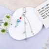 Llavero colgante con forma de estrella y lazo de aleación con forma de cachorro, personalizado, combina con todo, para teléfono móvil, bolso o adorno colgante.