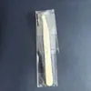 Pinzas de Precisión para Pestañas Postizas para Principiantes, Pinzas de Pico de Águila para Pestañas, Pinzas Doradas con Cabeza Redonda de Pluma, Herramienta de Nivel de Entrada