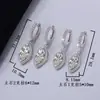 Pendientes Transfronterizos de Plata de Ley S925 para Mujer, Pendientes de Moissanita Marquesa, Diamantes de Moissanita, Pendientes de Alta Gama, Suministro Directo de Fábrica y Venta al por Mayor