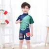 Desenhos animados europeus e americanos crianças swimwear bonito meninos e meninas swimwear pequenas e médias crianças de uma peça bebê de secagem rápida atacado