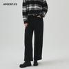 Pantalones Casuales Transfronterizos Apo para Mujer en Otoño Estilo Nuevo de Cintura Alta Adelgazantes Sueltos Rectos Semi-Elásticos