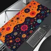 Alfombrilla de Ratón Grande Bohemia con Bloques de Color Florales y Borde Antideslizante con Bloqueo para Uso en Gaming y Oficina, Alfombrilla Larga para Escritorio