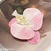 Flor Artificial Cabeza de Flor Phalaenopsis Cadena de Flores DIY Cabeza de Libro Rojo Accesorios para Tocados Pinza para el Cabello Phalaenopsis Orquídea Boda Venta al por Mayor