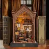 Cabana Mágica Vazia DIY Baleia Mundo Mágico 3D Montada à Mão Estante de Livros Modelo de Mesa Brinquedo para Presentes de Feriado