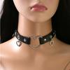 Colar de amor punk europeu e americano estilo gótico renda preta rebite de aranha colar personalidade sexy corrente de pescoço de borboleta